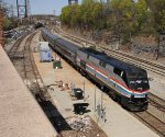 AMTK 705 arrives with train 284.